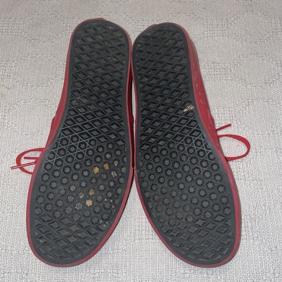 Vans Women’s Skateboard Shoes Size 8.5 M Red Athleisure Outdoors Casual - Picture 6 of 12
